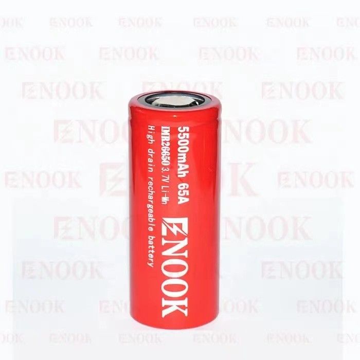 5500mAh 3.7V μπαταρία ιόντων λιθίου 26650 επαναφορτιζόμενη 18650 μπαταρία υψηλής αποστράγγισης