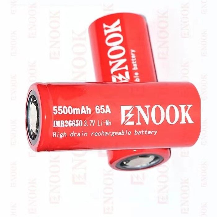 5500mAh 3.7V μπαταρία ιόντων λιθίου 26650 επαναφορτιζόμενη 18650 μπαταρία υψηλής αποστράγγισης