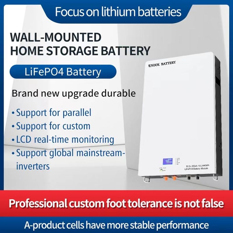 PowerWall 51.2V 100Ah Ηλιακή μπαταρία αποθήκευσης ενέργειας για το σπίτι για μακροχρόνια παροχή ενέργειας
