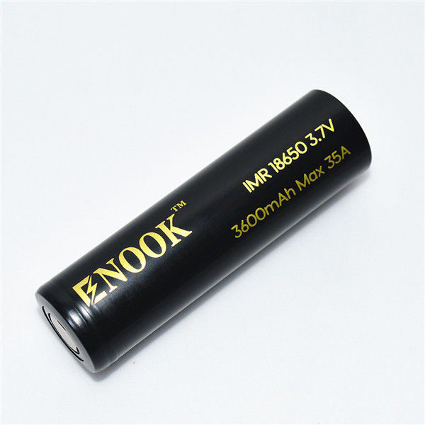 Μεγάλος ρυθμός εκφόρτισης 3600mAh Max 35A 18650 επαναφορτιζόμενη μπαταρία 3.7V μπαταρία ιόντων λιθίου