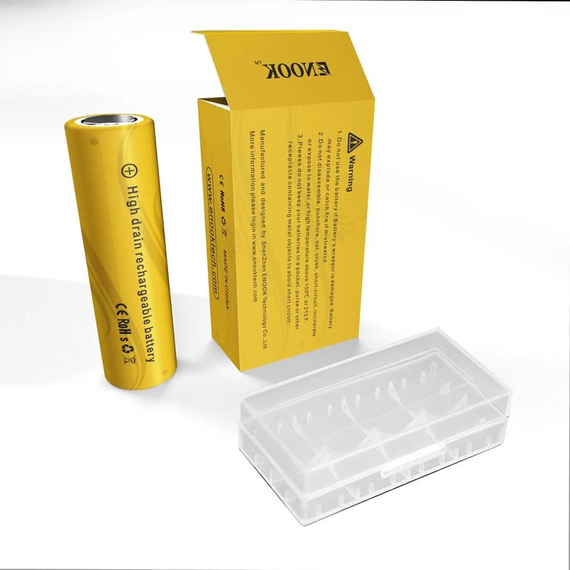 Doublepow Χονδρική τιμή 18650 3.7V 2200mah επαναφορτιζόμενη μπαταρία κύτταρα 40A 3.7V mod 18650 κίτρινη μπαταρία ιόντων λιθίου