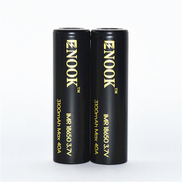 3100mAh 3.7V 18650 Button Top Li Ion μπαταρίες 40A High Drain επαναφορτιζόμενη μπαταρία