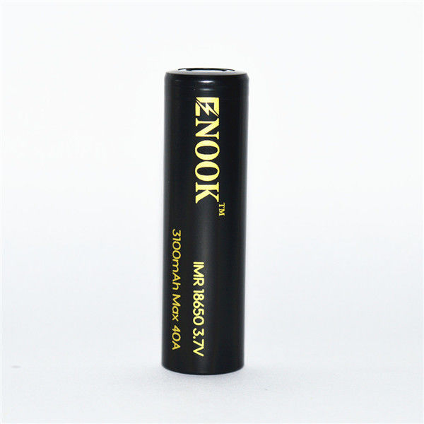3100mAh 3.7V 18650 Button Top Li Ion μπαταρίες 40A High Drain επαναφορτιζόμενη μπαταρία