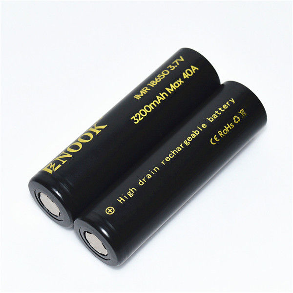 Εξαγωγέας 3.7V επαναφορτιζόμενο κύτταρο Enook 18650 3200mAh MAX 30A Cdr20 μπαταρία λιθίου ιόντων