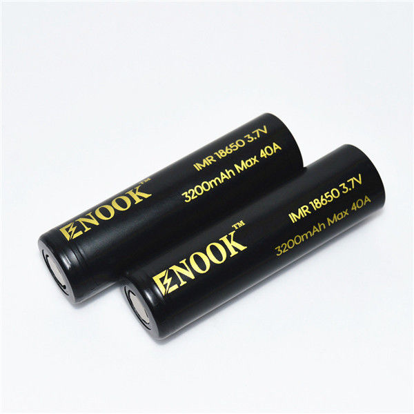 Εξαγωγέας 3.7V επαναφορτιζόμενο κύτταρο Enook 18650 3200mAh MAX 30A Cdr20 μπαταρία λιθίου ιόντων