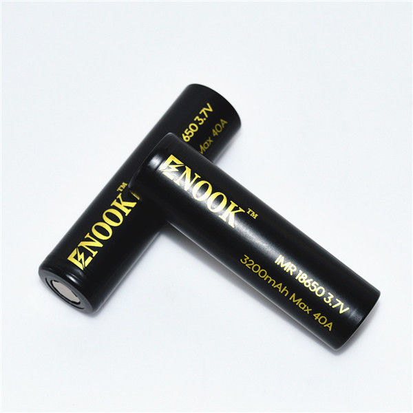 Εξαγωγέας 3.7V επαναφορτιζόμενο κύτταρο Enook 18650 3200mAh MAX 30A Cdr20 μπαταρία λιθίου ιόντων