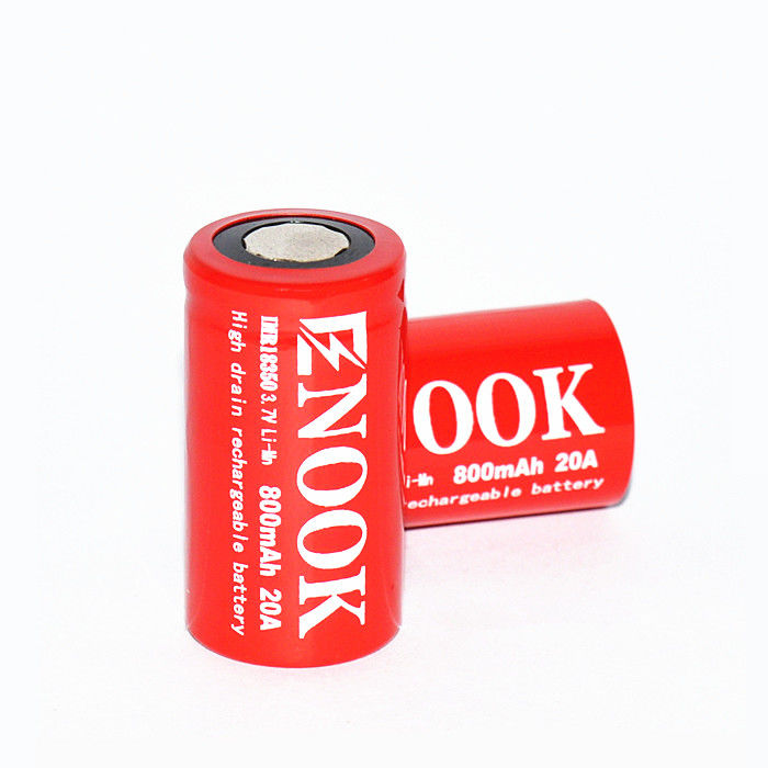 Ανανεώσιμη μπαταρία ιόντων λιθίου 800mAh 20amp 18350 μπαταρία λιθίου Mn για φακό