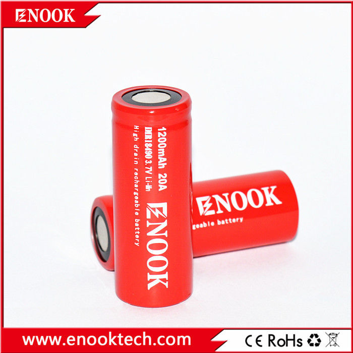 18490 Κύλινδρο Λιθίου Ιόντων Συλλέκτη 1200mAh 3.7V 20A Για Ηλεκτρικό Ποδήλατο