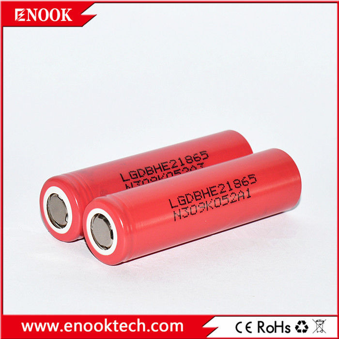 HE2 2500mah Li Ion 18650 Ηλιακή κυψέλη για E ποδήλατα Φλας Ηλεκτρικό εργαλείο
