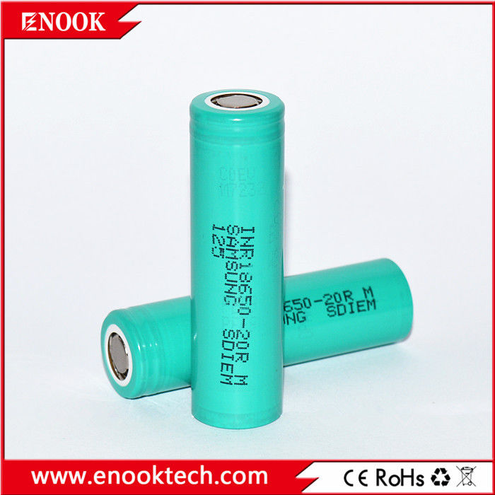 Σε απόθεμα 18650 samsung 20R 3.7v 2000mah 18650 Lithium επαναφορτιζόμενη μπαταρία ιόντων λιθίου Για μπαταρία πακέτο