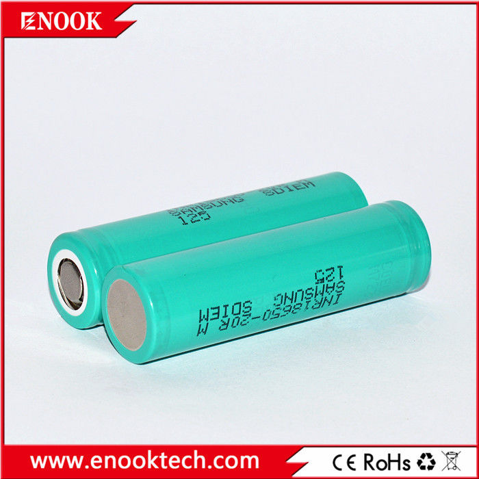 Σε απόθεμα 18650 samsung 20R 3.7v 2000mah 18650 Lithium επαναφορτιζόμενη μπαταρία ιόντων λιθίου Για μπαταρία πακέτο