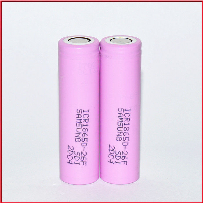 Ανανεώσιμο 18650 μπαταρία 3.7V 2600mah 18650 μπαταρία ιόντων λιθάνθρακα για φακό