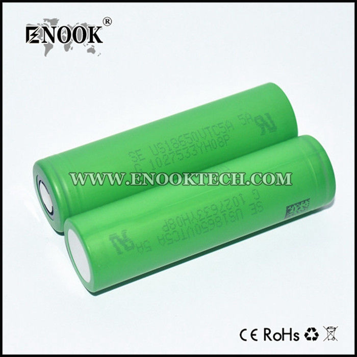 Προδιαγραφές της μπαταρίας Vtc5 2600mAh χονδρικό σε επαναφορτιζόμενη μπαταρία ιόντων 3.7V 18650 μπαταρία