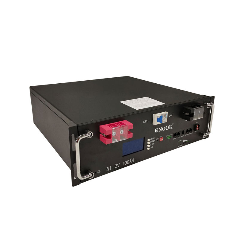 Ενόκ Λυθίου μπαταρία 51.2V 100ah 200ah LiFePO4 Server Rack μπαταρία με οθόνη LCD για σύστημα αποθήκευσης μπαταρίας στο σπίτι