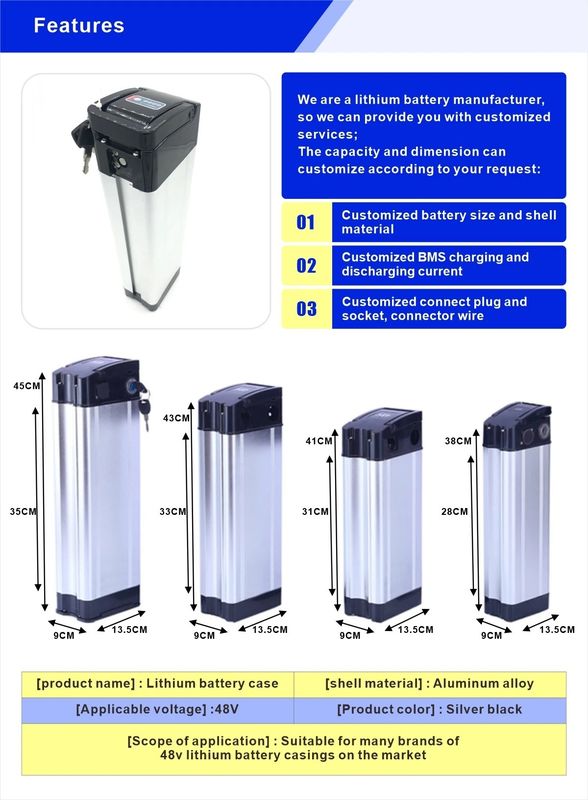12V 24V 48V 36V 10Ah 20Ah E Scooter μπαταρία Pack Προσαρμοσμένη μπαταρία λιθίου Ebike