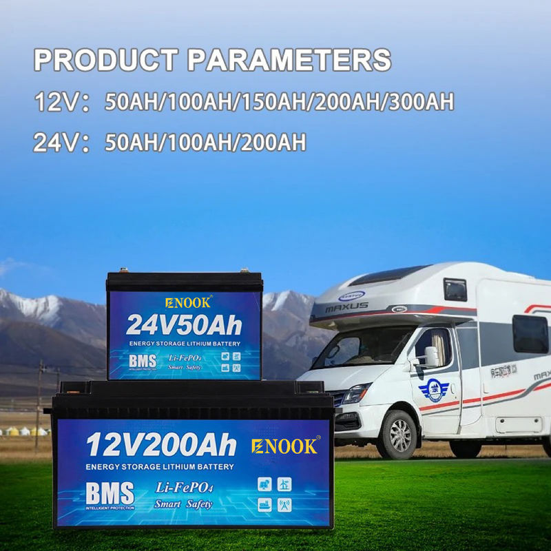Βαθιά διάρκεια κύκλου 4000 φορές 12V 200ah LiFePO4 μπαταρία για οικιακό ηλιακό σύστημα αποθήκευσης και RV