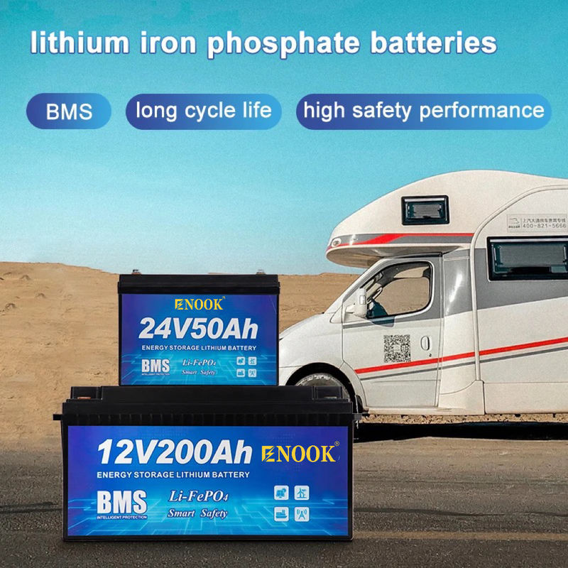 Βαθιά διάρκεια κύκλου 4000 φορές 12V 200ah LiFePO4 μπαταρία για οικιακό ηλιακό σύστημα αποθήκευσης και RV