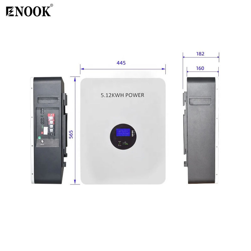 48v 51.2v 10 Kw 200ah Ηλιακή μπαταρία λιθίου Ηλιακό σύστημα υβριδικής ηλιακής ενέργειας