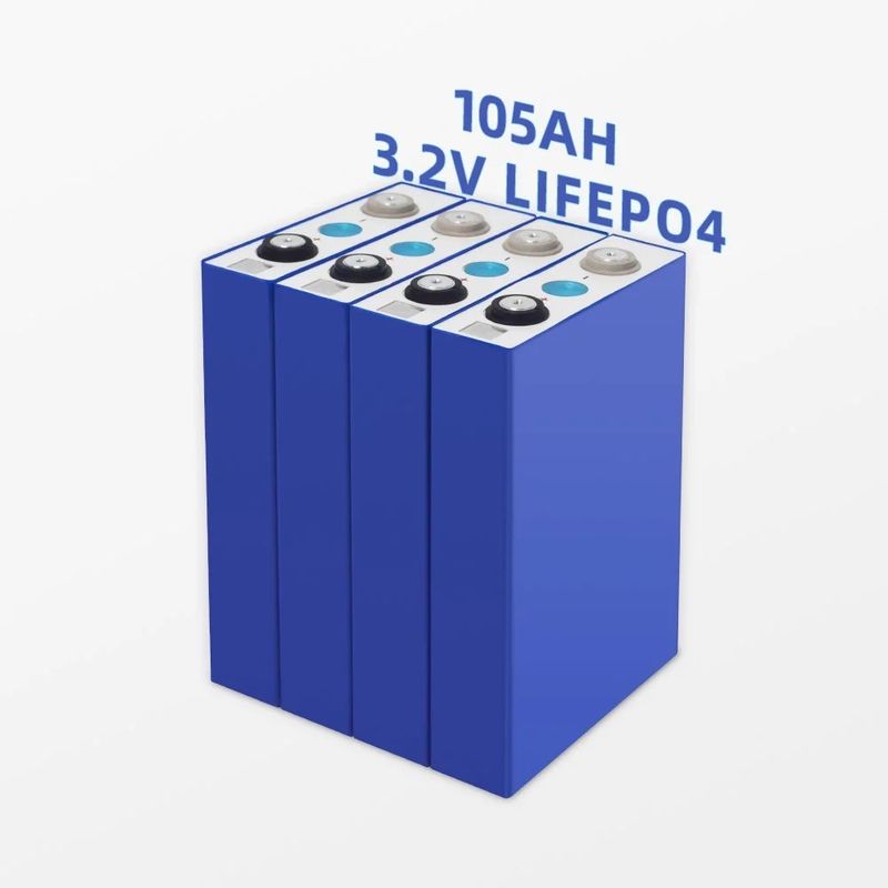 Τεχνικός ρυθμός φόρτισης-αποφόρτισης 105Ah 3.2V Βαθμός Α Lifepo4 μπαταρία για αποθήκευση ενέργειας EV